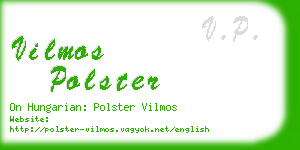 vilmos polster business card